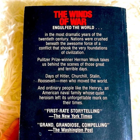 WINDS OF WAR - HERMAN WOUK Epic Classic Pocket Paperback Vintage EUC - Picture 3 of 5